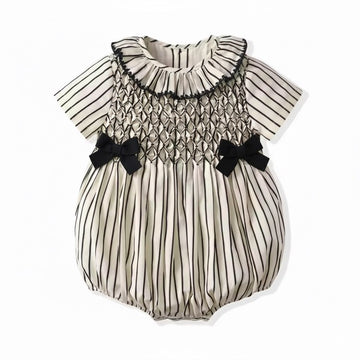 The Noir Bow Romper