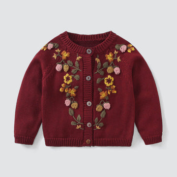 The Berry Embroderied Cardigan