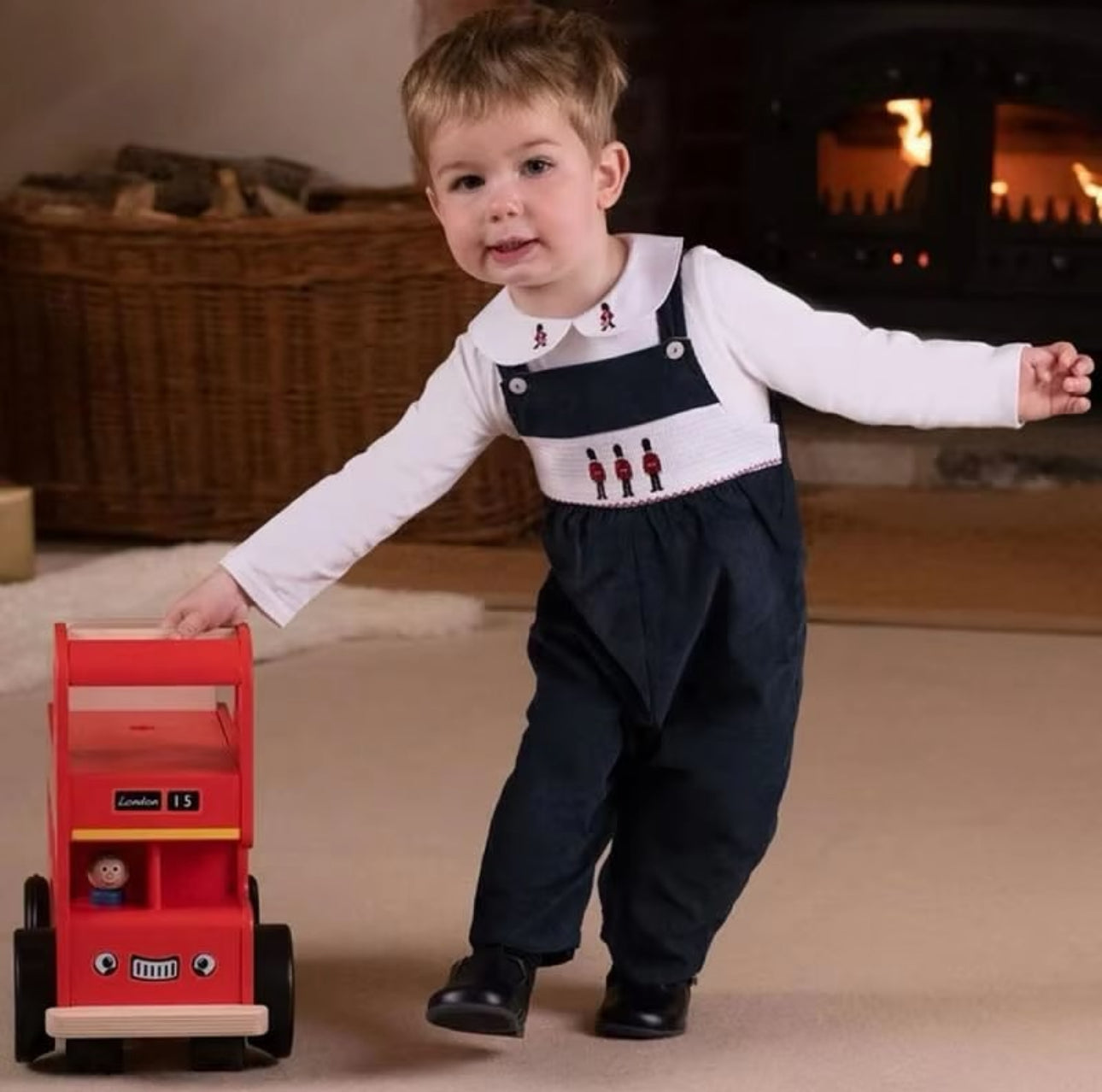 The Navy Corduroy Dungaree