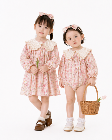 The Blush meadow romper