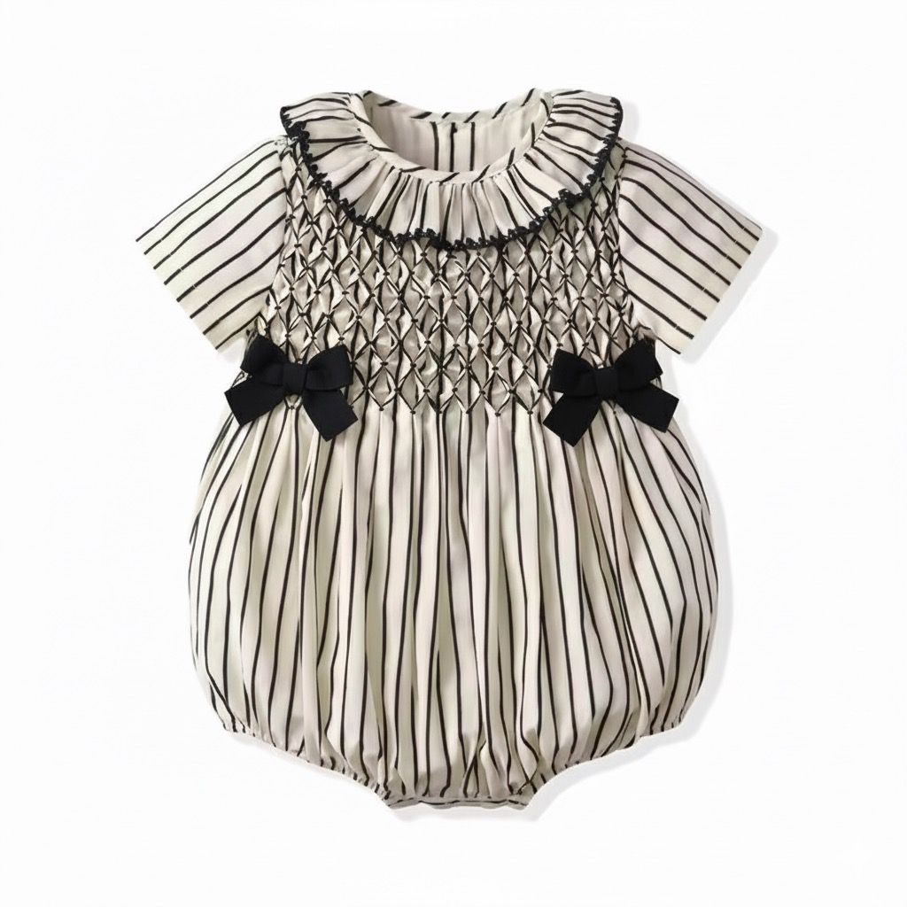 The Noir Bow Romper