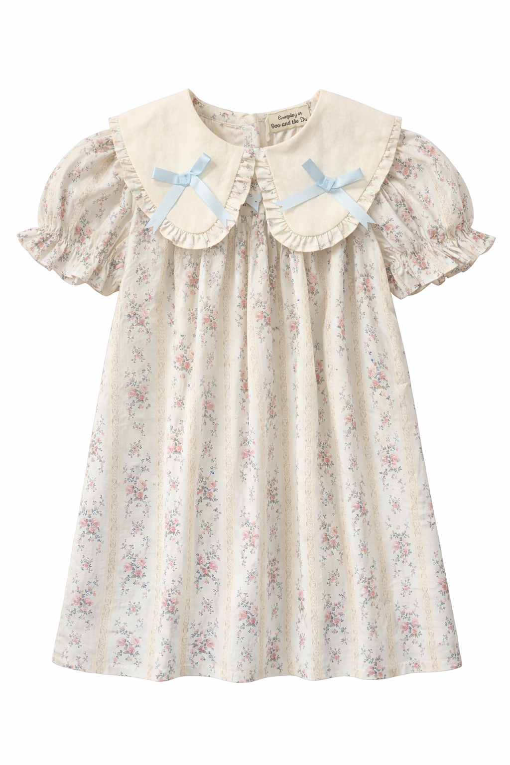 The Blue bow blossom dress