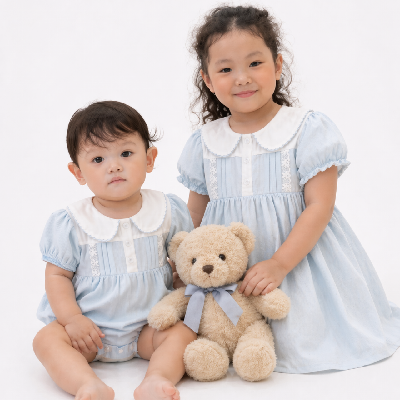 The Powder blue dress