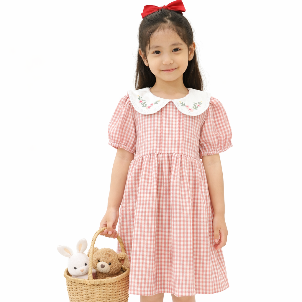The Gingham floral dress