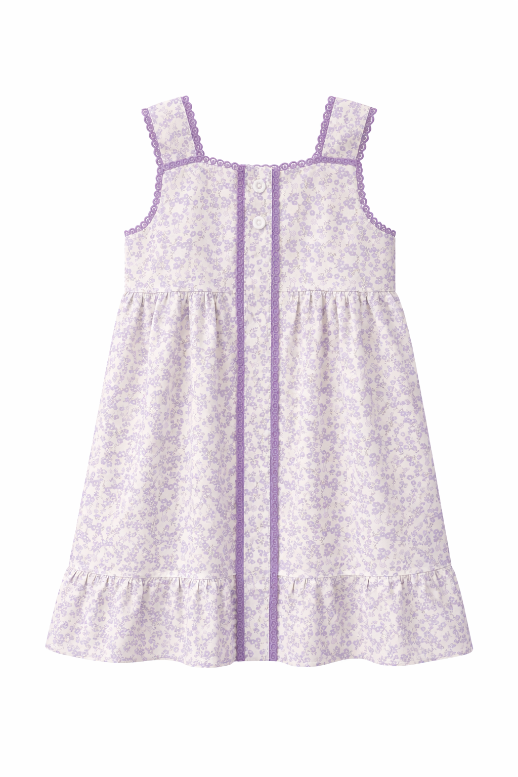 The Lavender button  dress