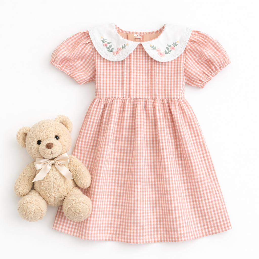 The Gingham floral dress