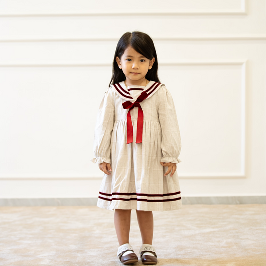 The Penelope Velvet Bow Dress