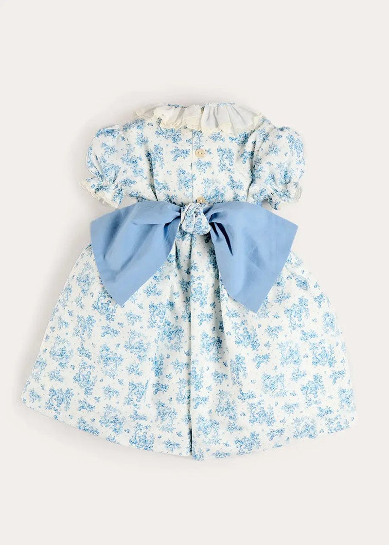 The Elodie Toile Hand-Smocked Dress