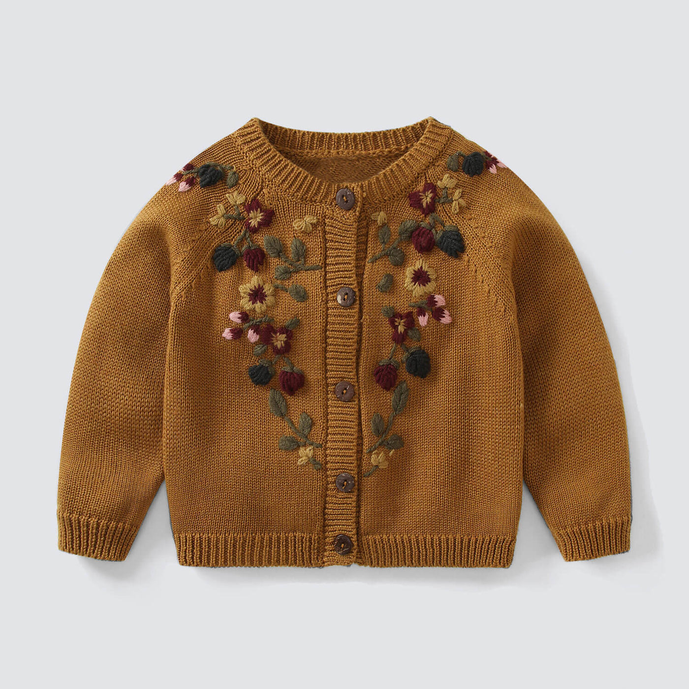 The Brown Embroideried Cardigan