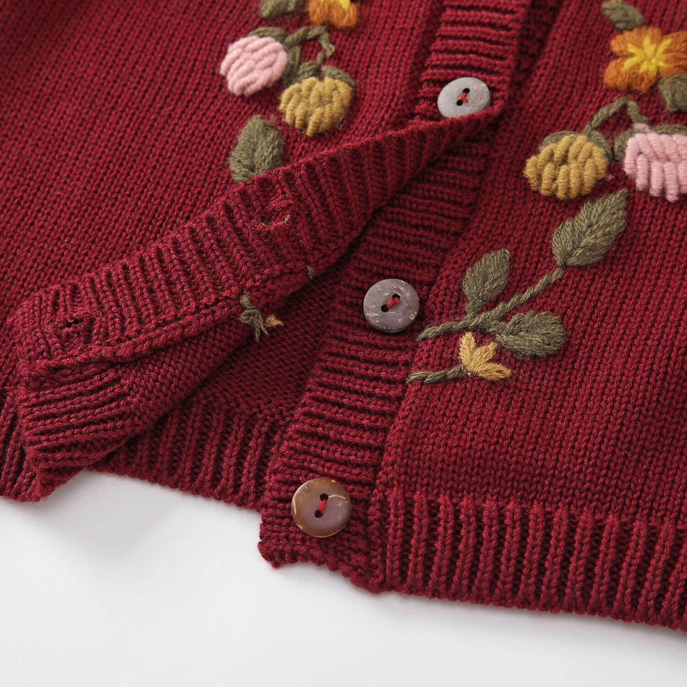 The  Berry Embroderied Cardigan