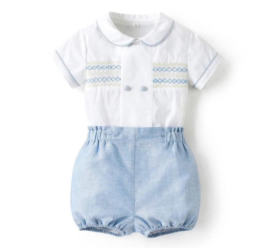 The Logan handsmocked set